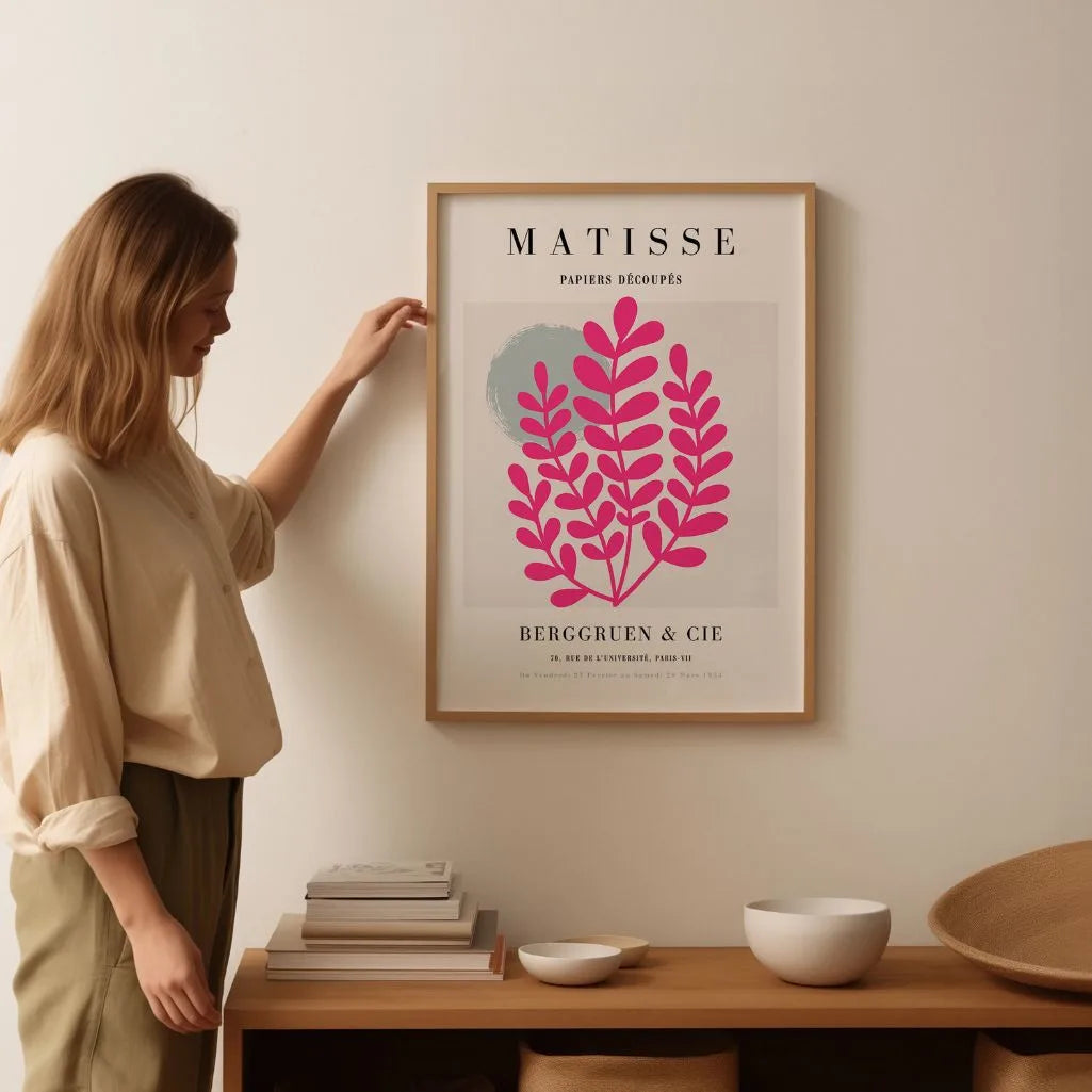 Matisse Rosa Rama Póster
