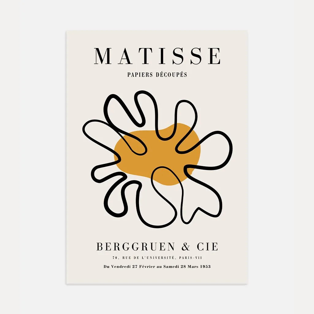 Henri Matisse – Póster Recortado Mostaza
