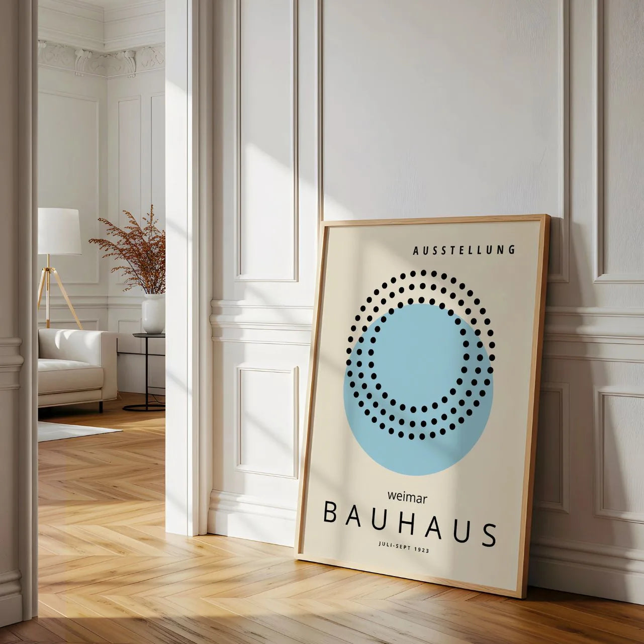 Bauhaus Azul Sereno Póster