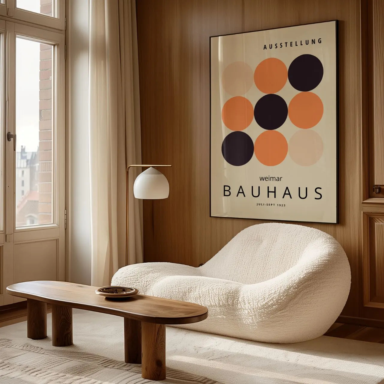 Bauhaus Círculos Calma Póster