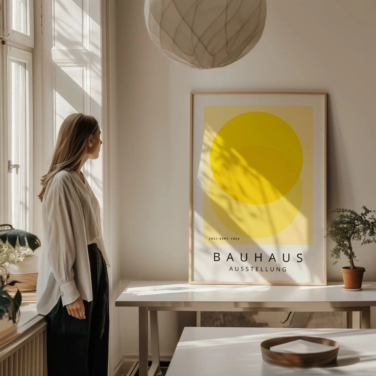 Bauhaus Amarillo Calma Póster