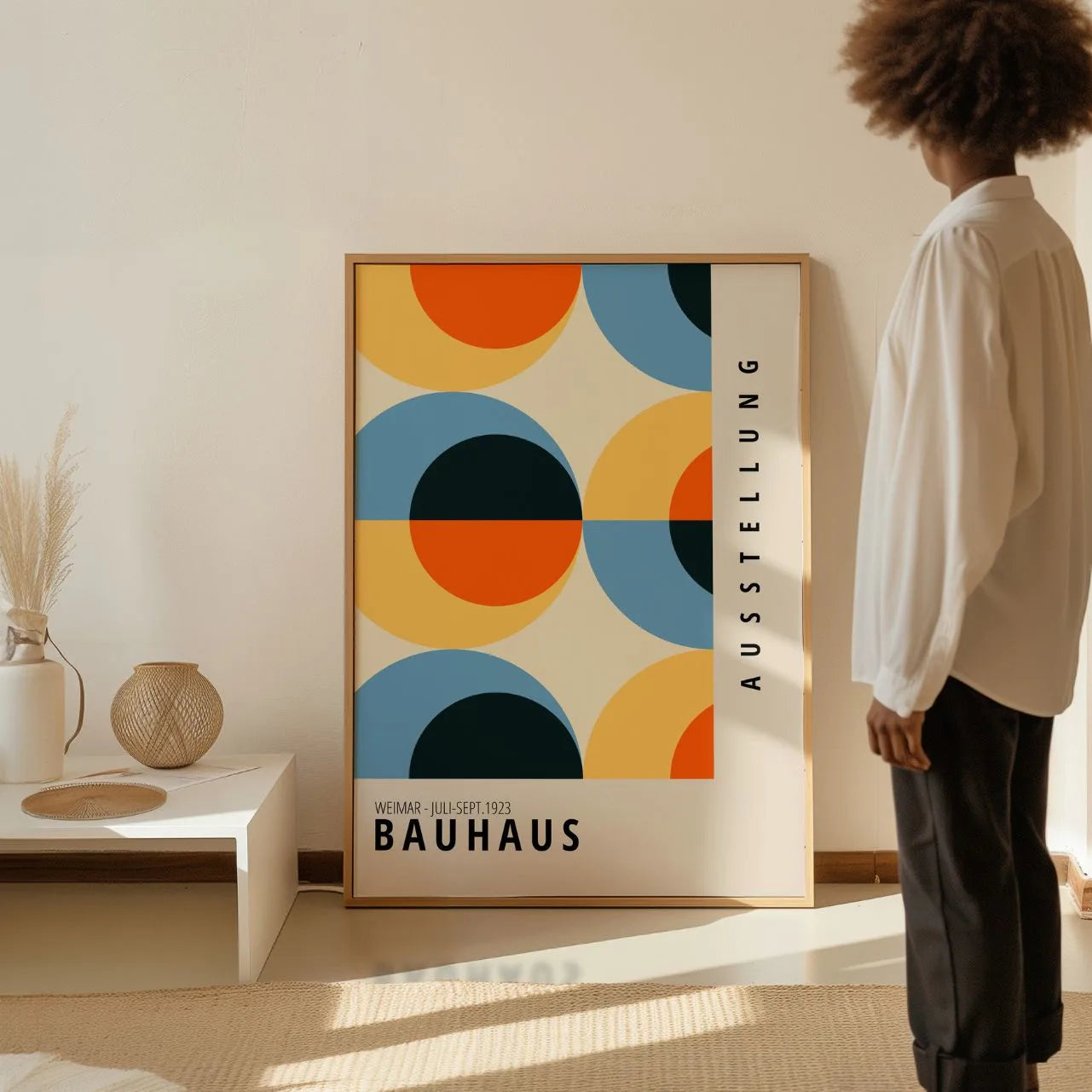 Bauhaus Colores Retro Póster