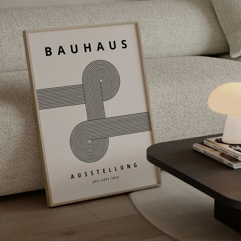 Bauhaus Simetría Lineal Póster