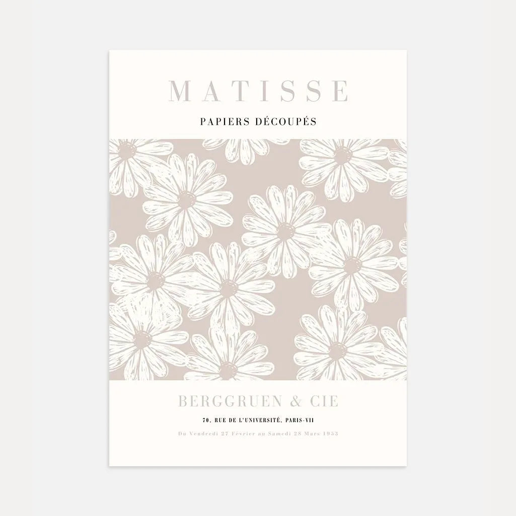 Matisse Margaritas Beige Póster