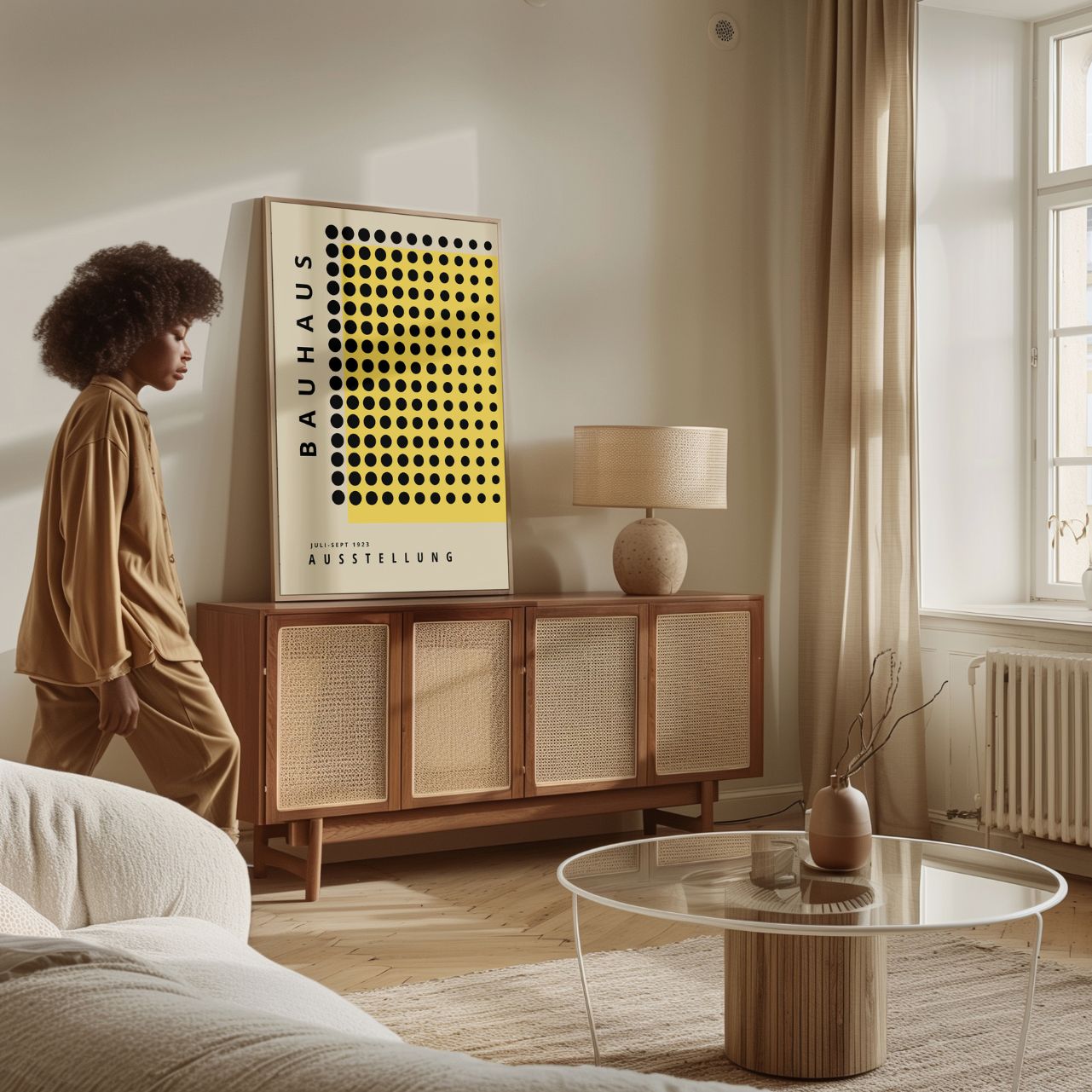 Bauhaus Amarillo Preciso Póster