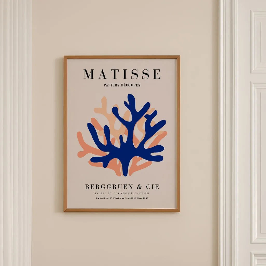 Matisse Azul Naranja Póster