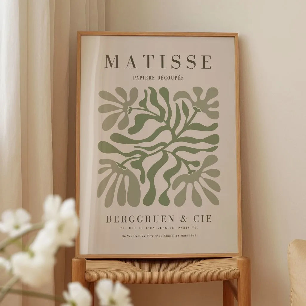Henri Matisse Simetría Verde Póster