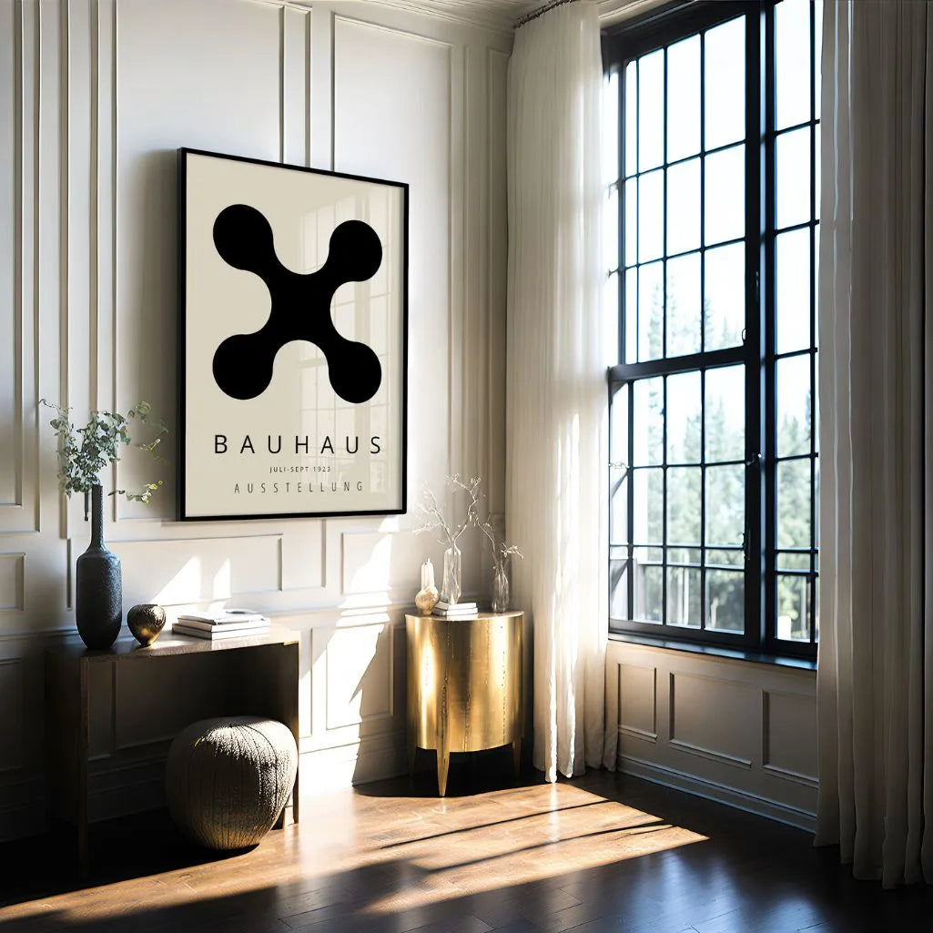 Bauhaus Forma Negra Póster