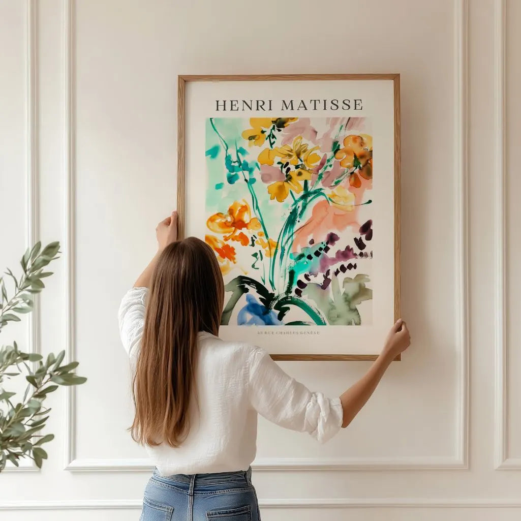Matisse Bouquet Acuarela Póster