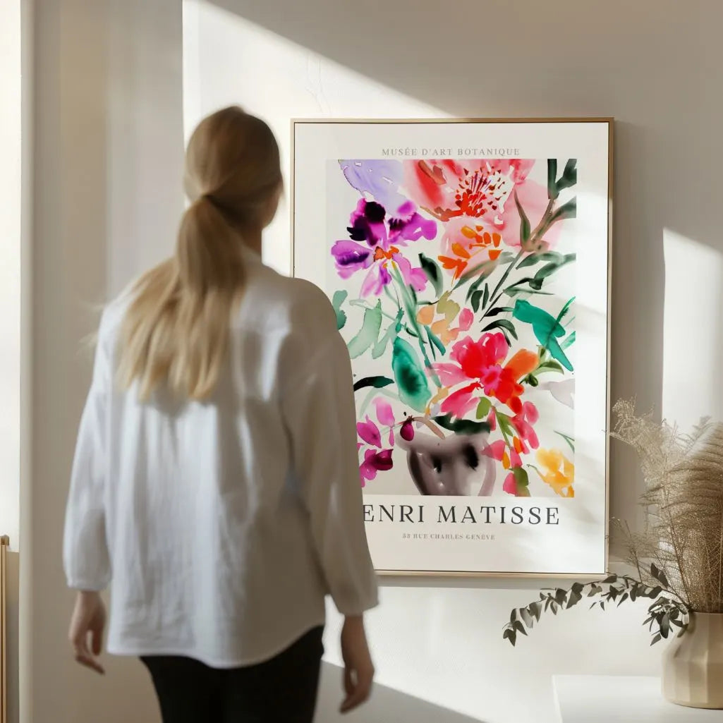 Matisse Bouquet Acuarela Póster