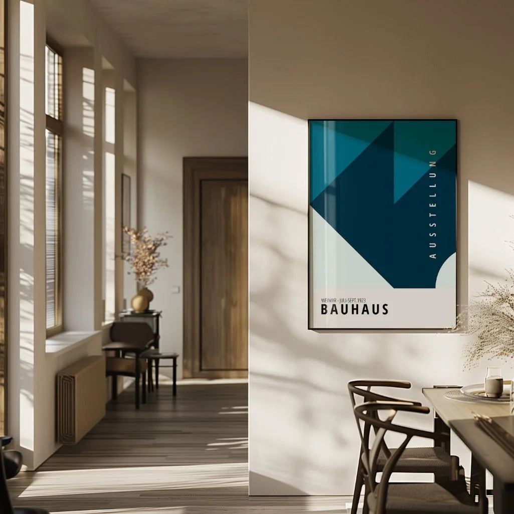 Bauhaus Azul Profundo Póster