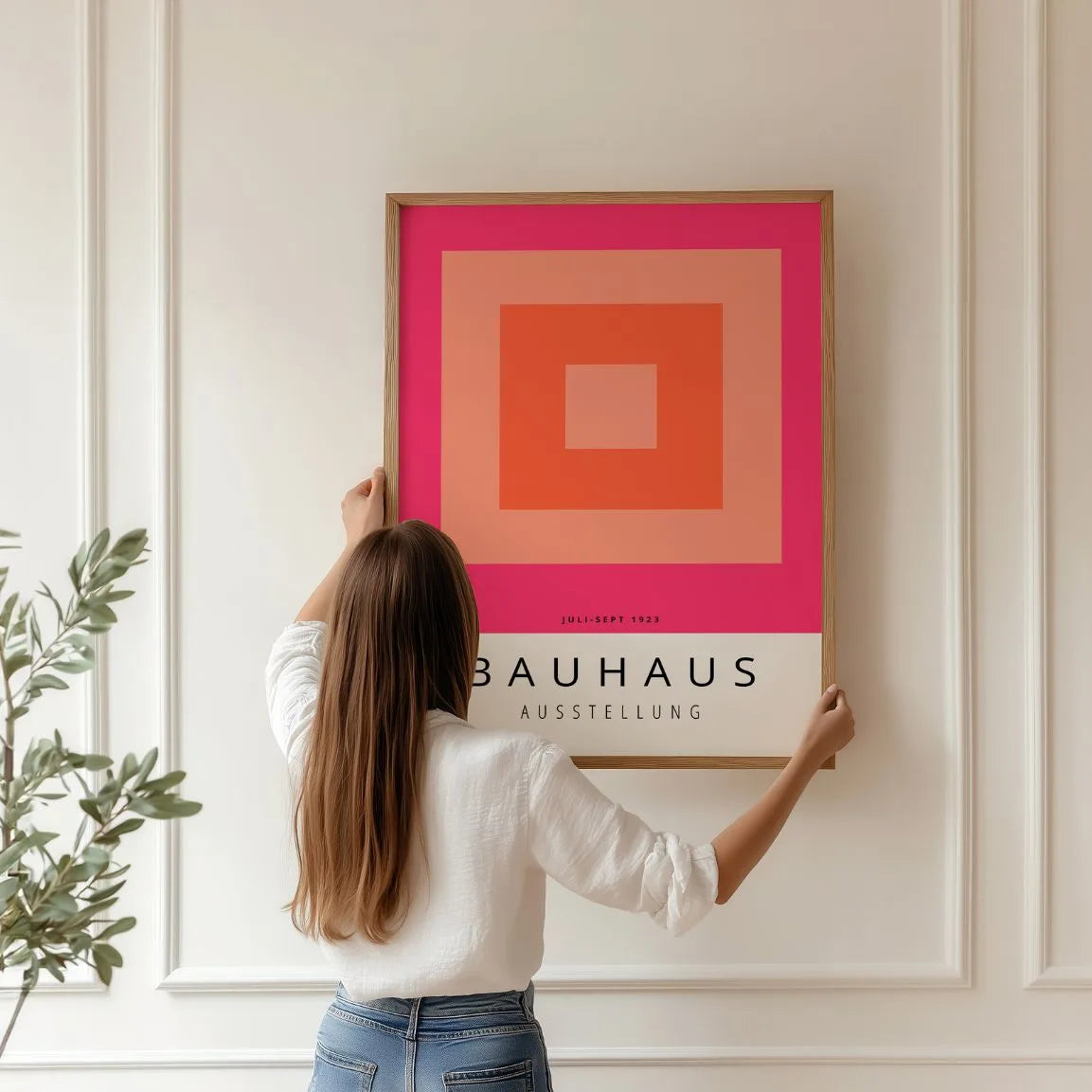 Bauhaus Naranja Póster