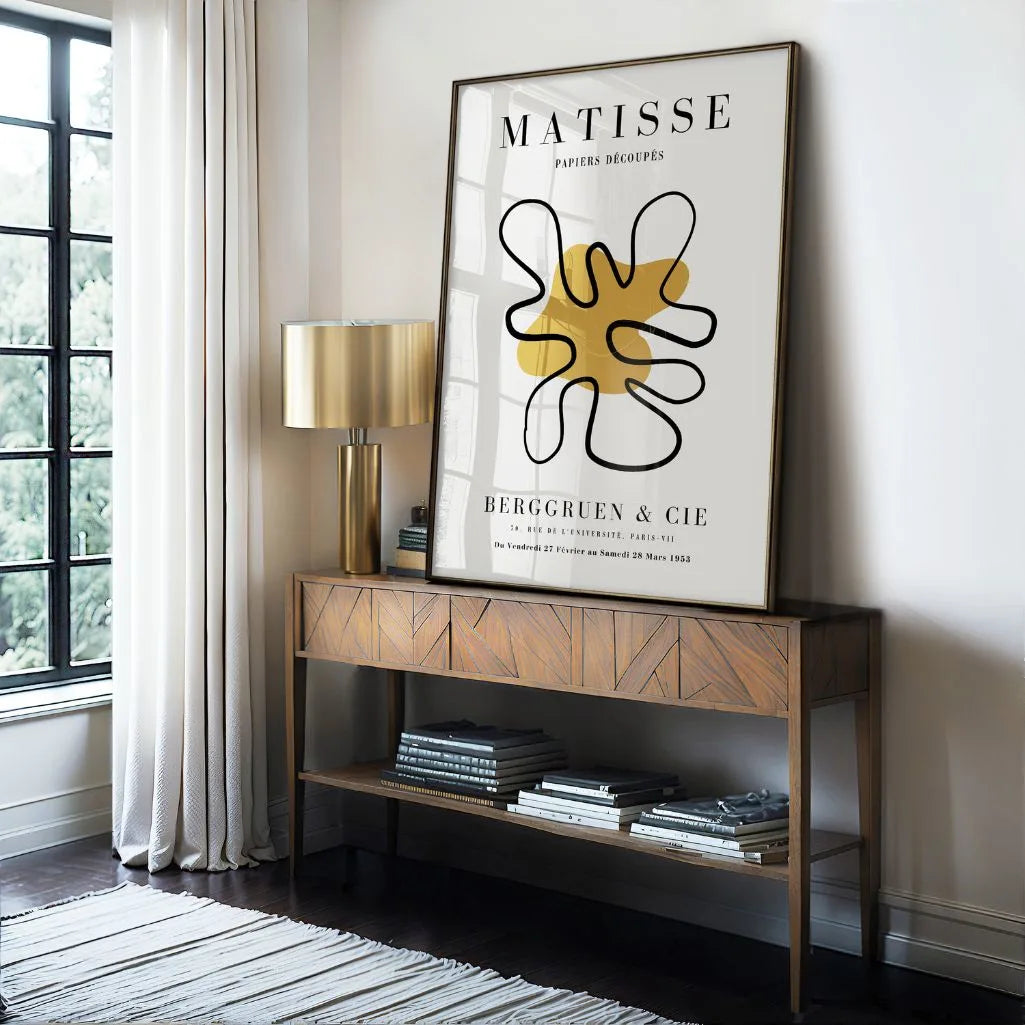 Póster Matisse Acento Mostaza Minimalista