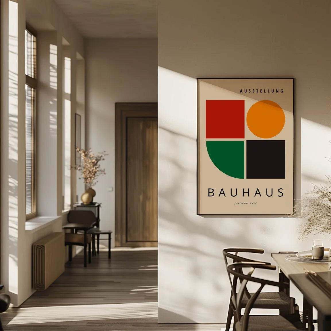 Bauhaus Verde Armonía Póster