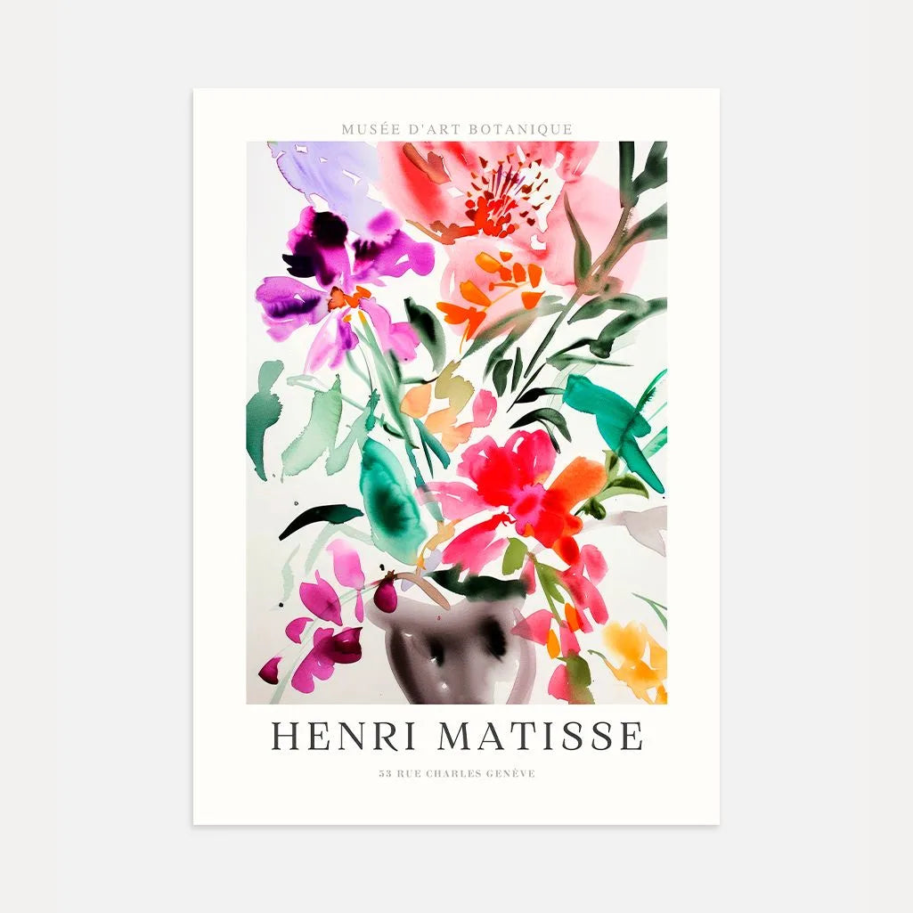 Matisse Bouquet Acuarela Póster