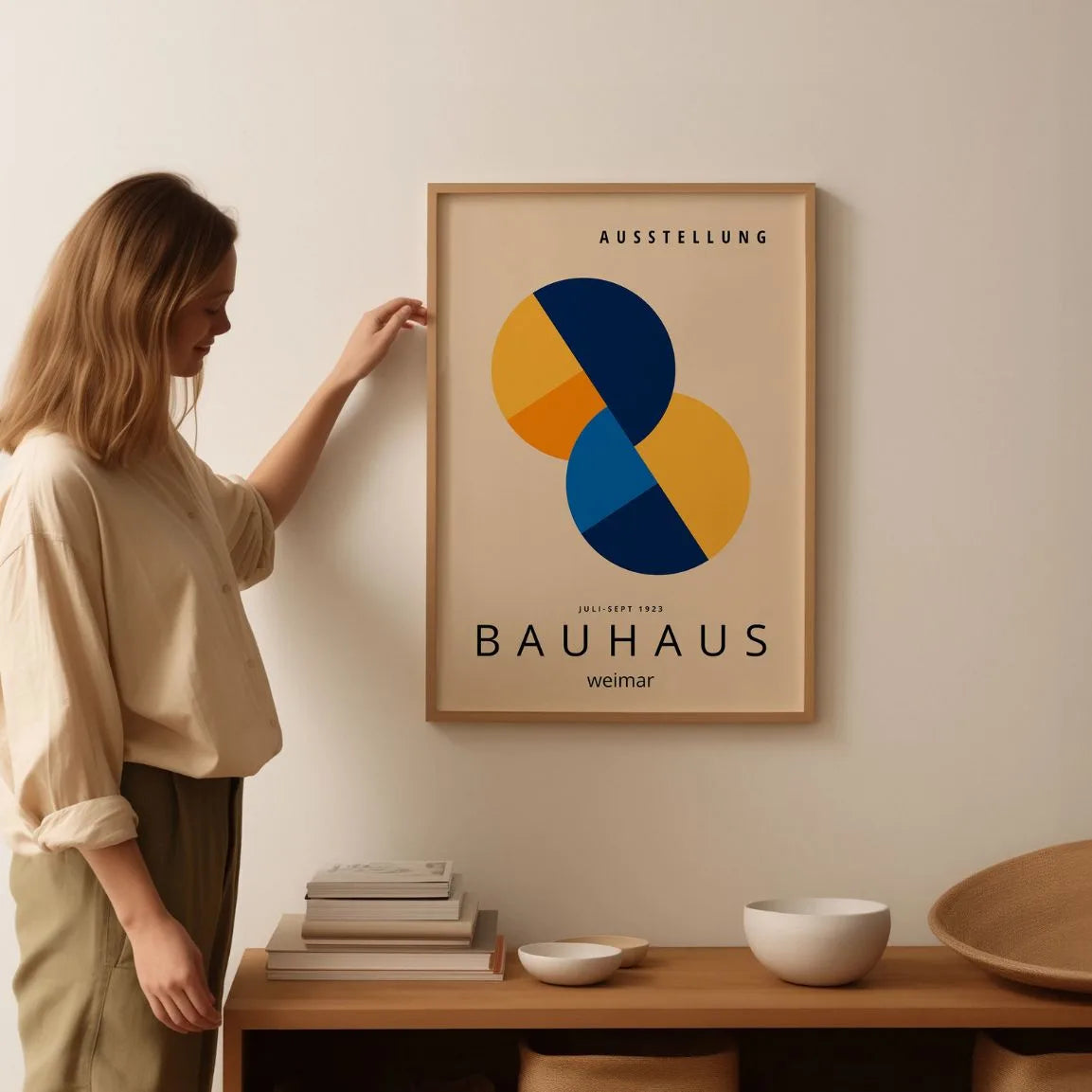 Bauhaus Formas Superpuestas Póster