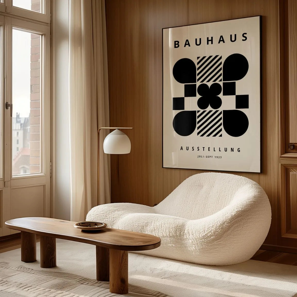 Póster Bauhaus Geometría Abstracta