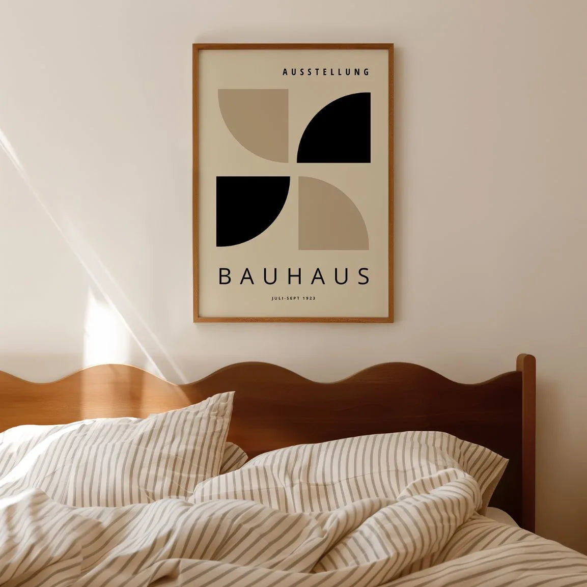 Bauhaus Negro Beige Póster