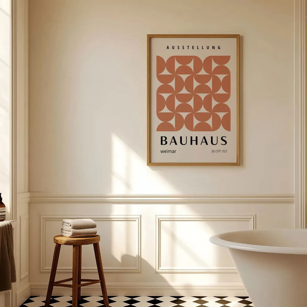 Bauhaus Ladrillo Rítmico Póster