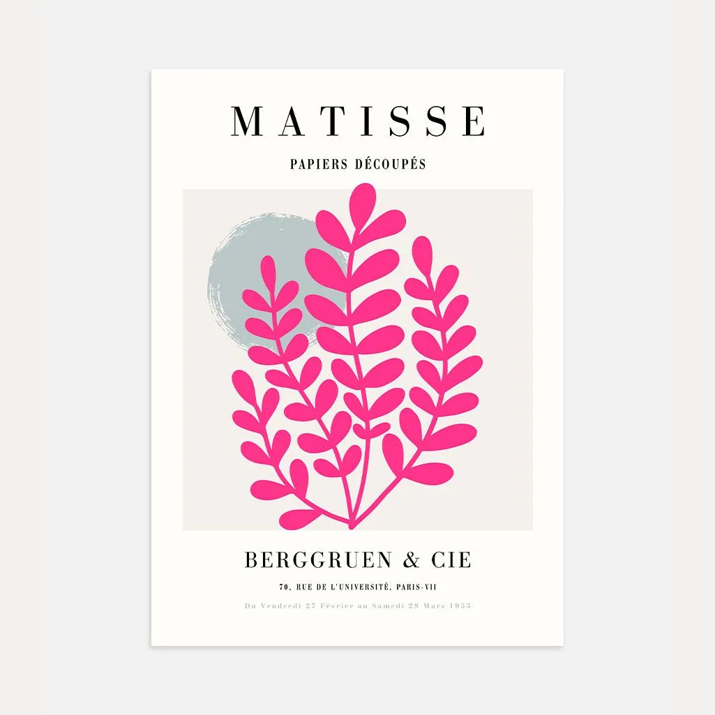 Matisse Rosa Rama Póster