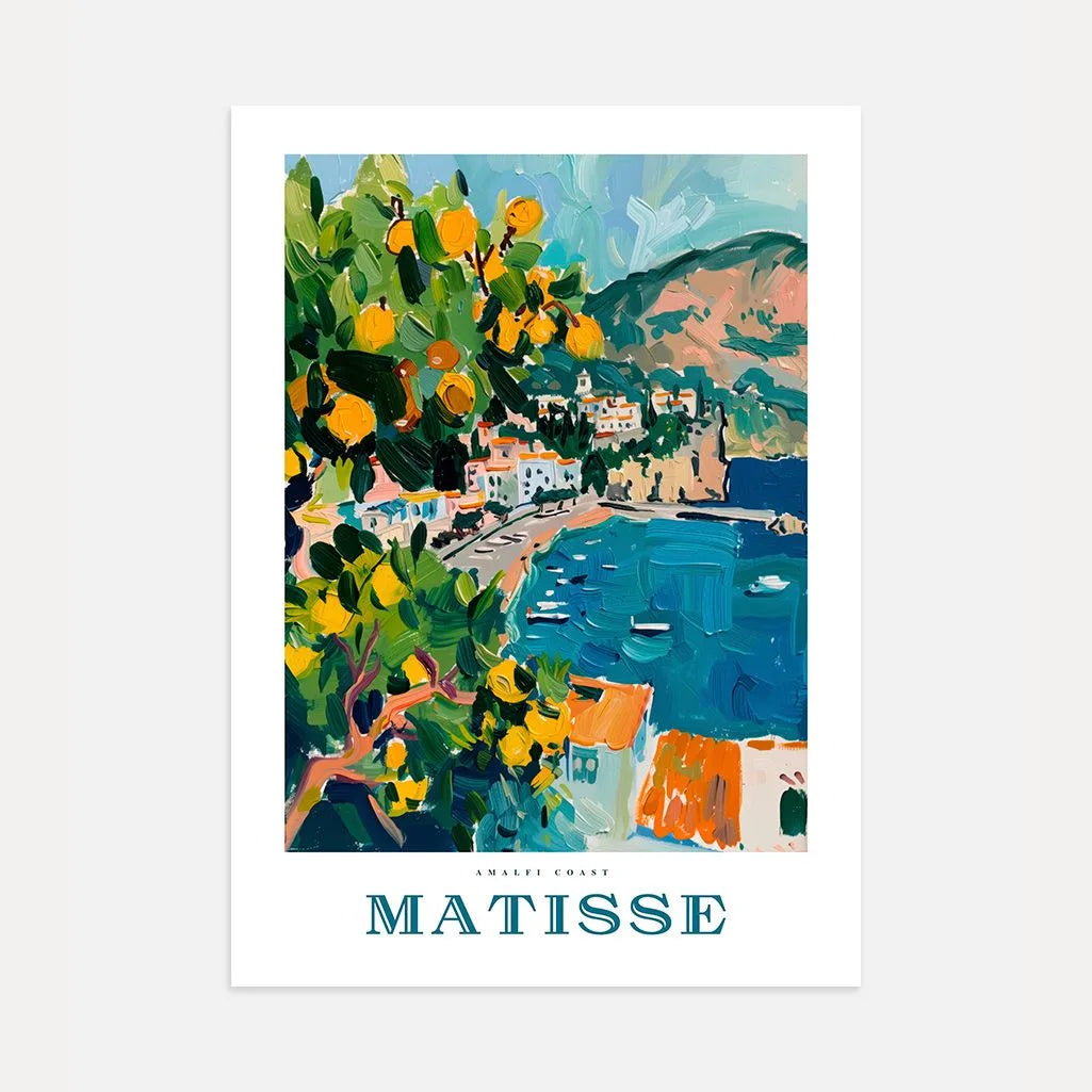 Matisse Amalfi Azul Póster