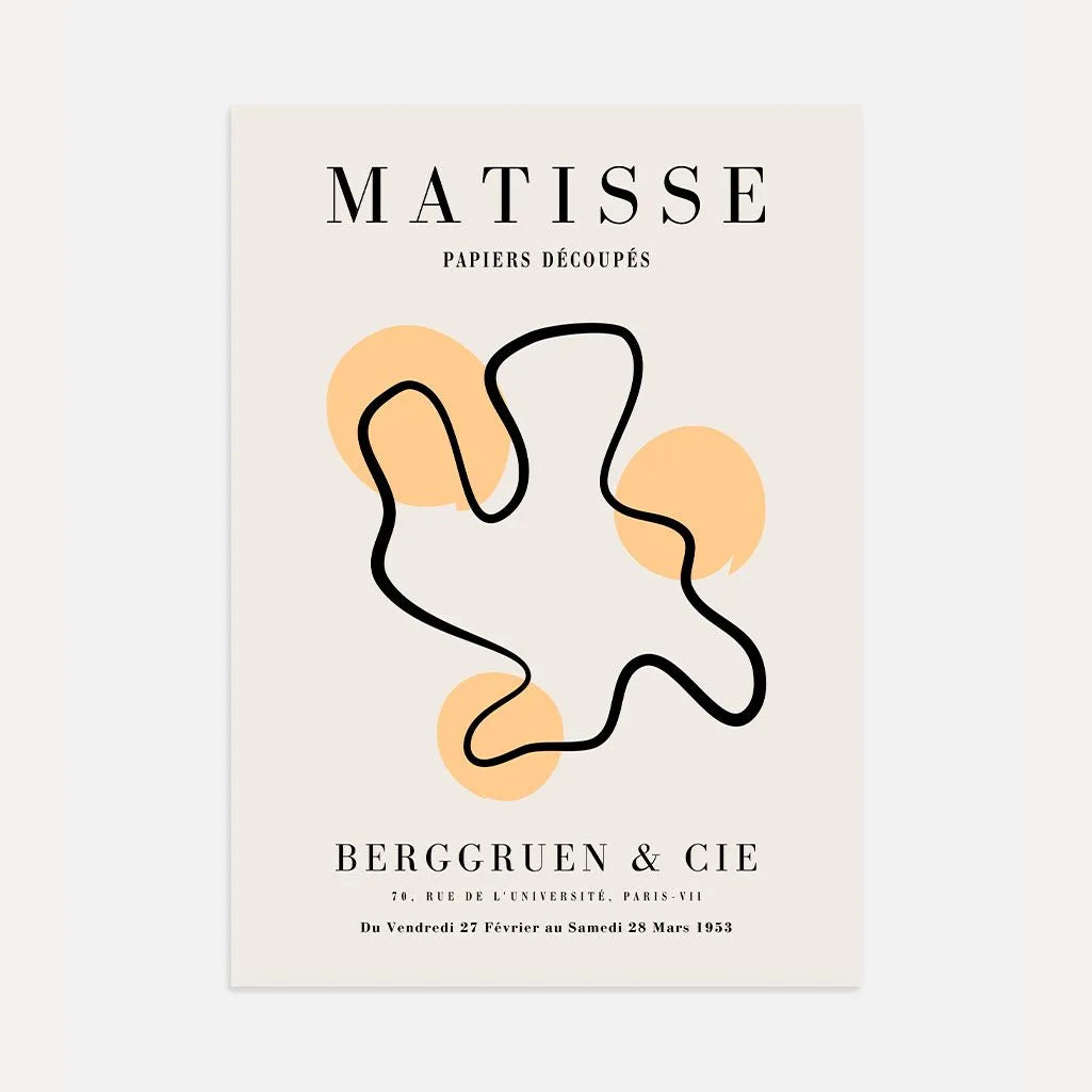 Póster Matisse Línea Abstracta