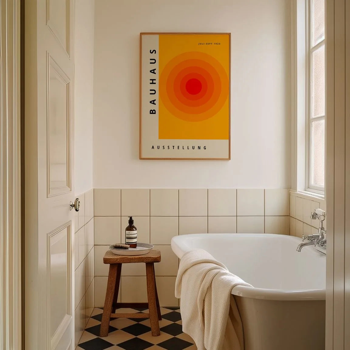 Póster Bauhaus Círculo Naranja