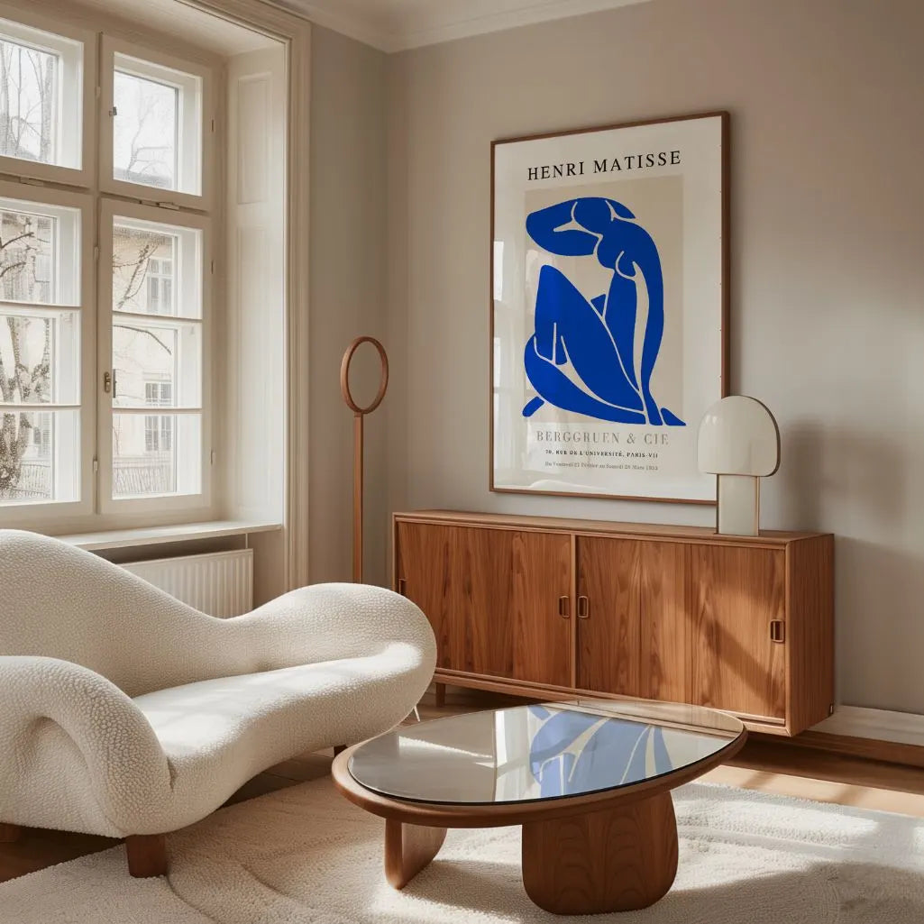 Matisse Nu Bleu Azul Intenso Póster