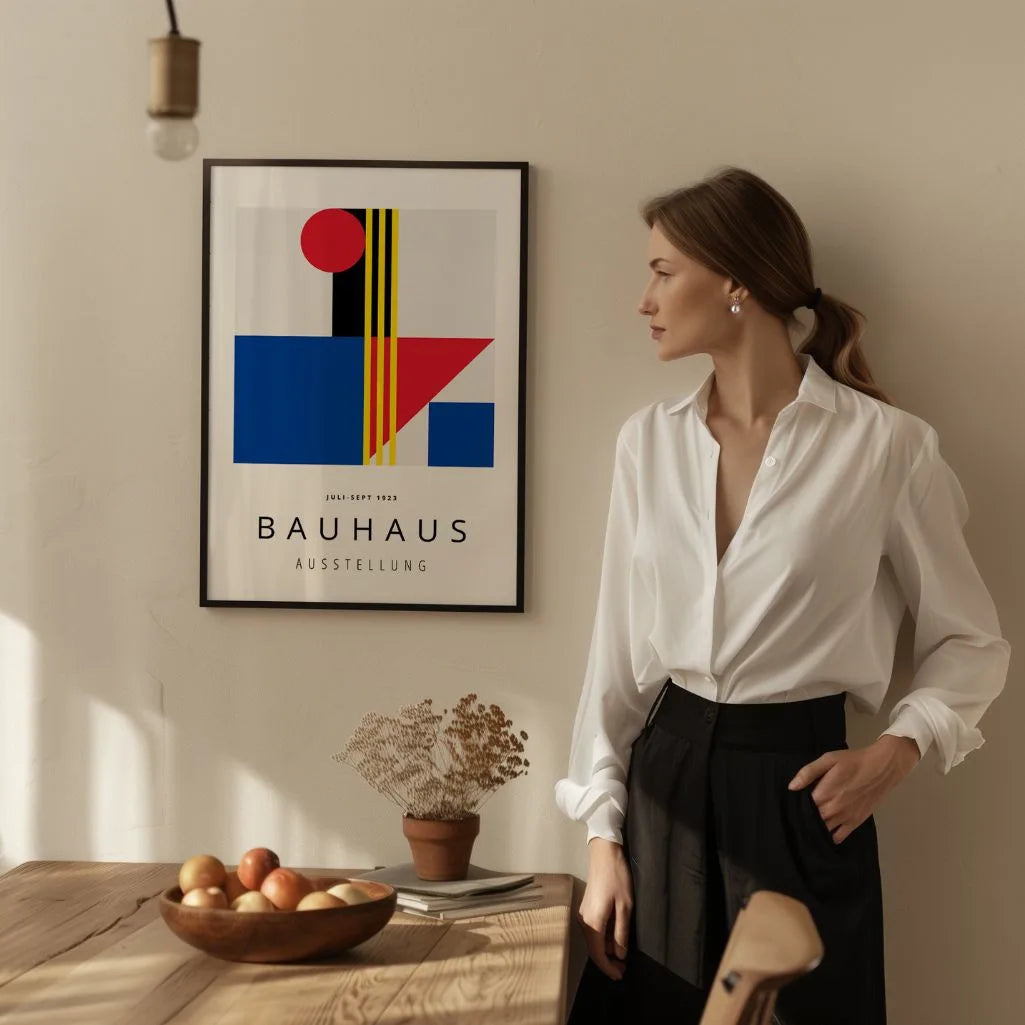 Bauhaus Contraste Color Póster