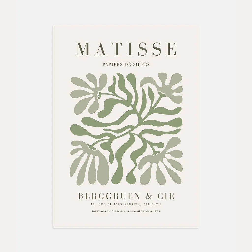 Henri Matisse Simetría Verde Póster