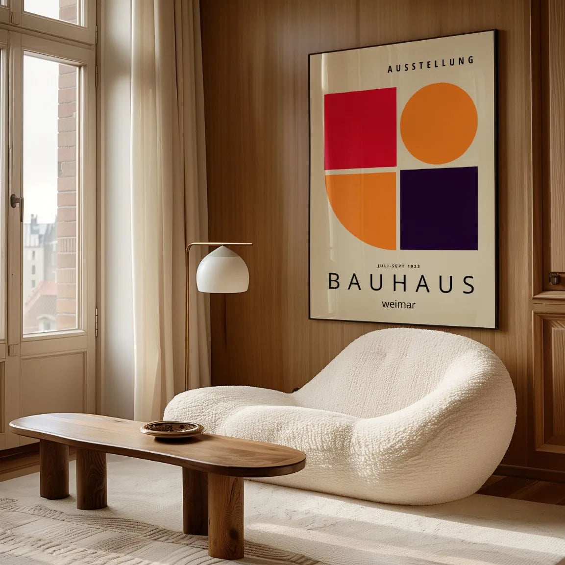 Bauhaus Rojo Impacto Póster