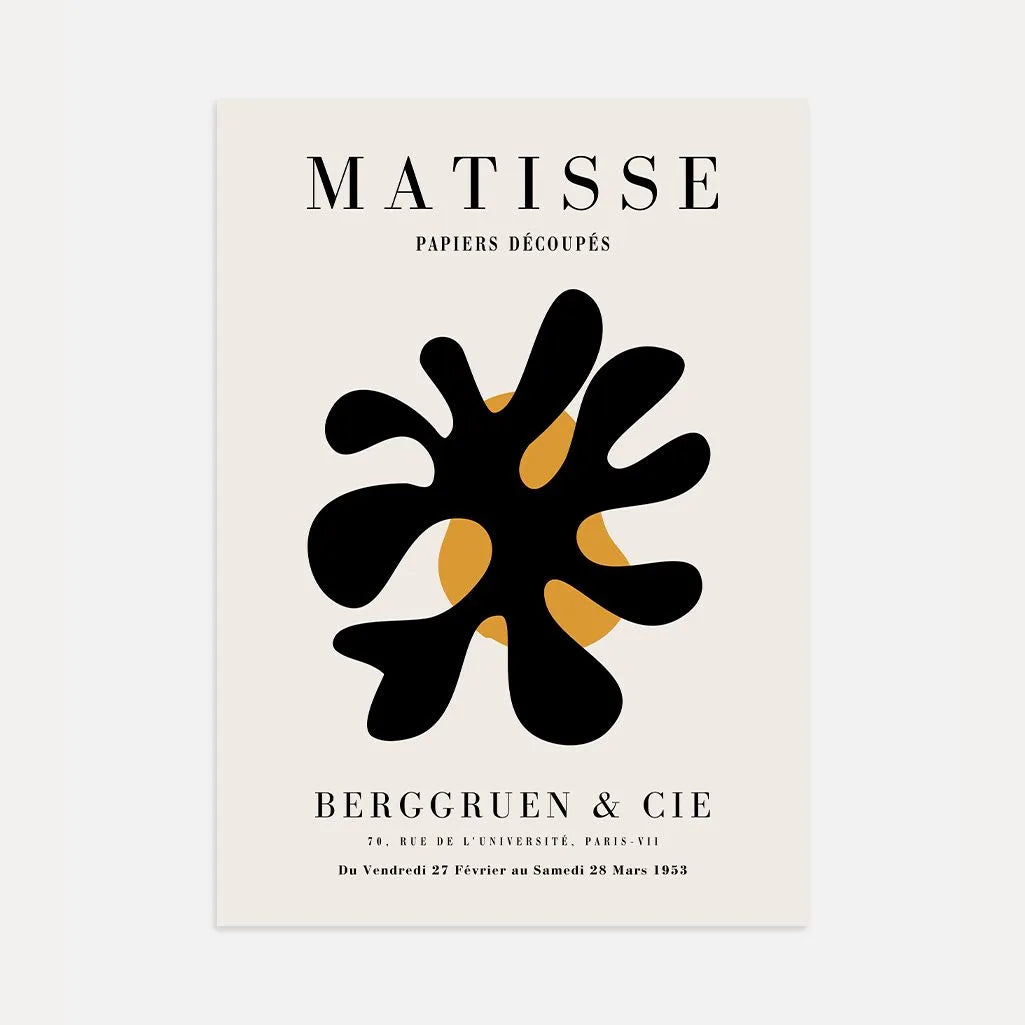 Póster Matisse Abstracción Negra