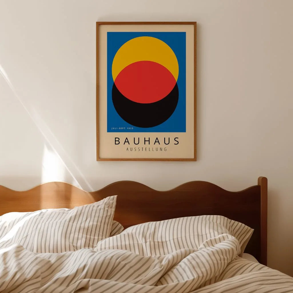 Bauhaus Azul Intenso Póster