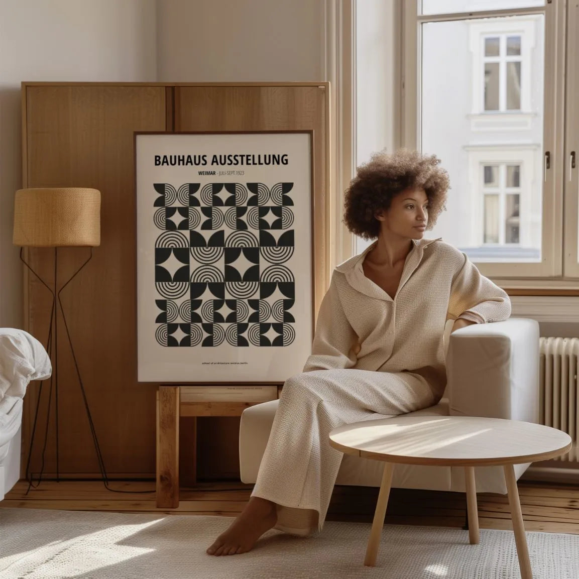 Póster Bauhaus Detalle Fino Geometría