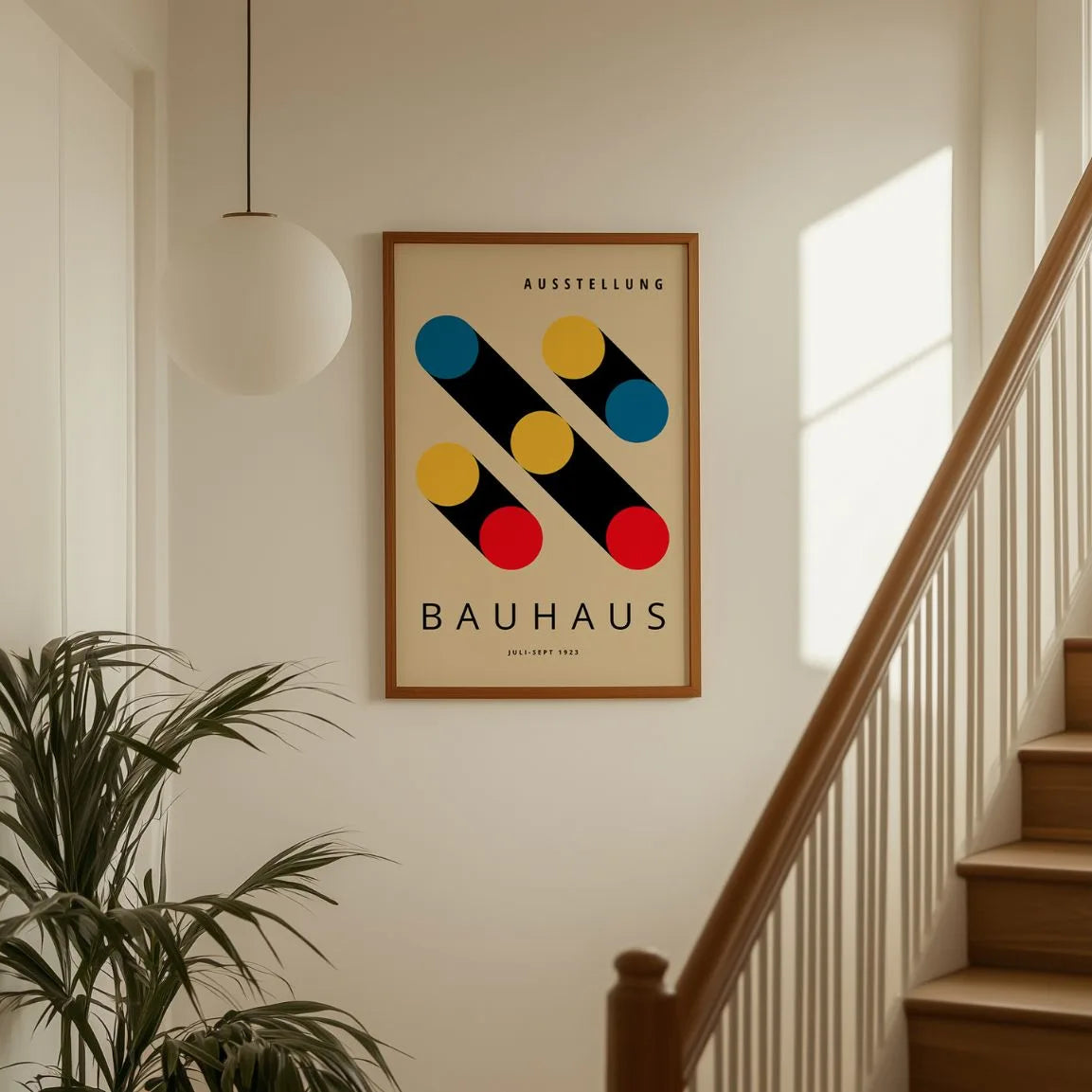 Bauhaus Sombras Círculos Póster