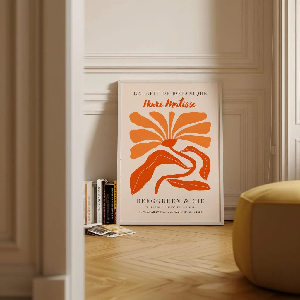 Matisse Naranja Flor Póster