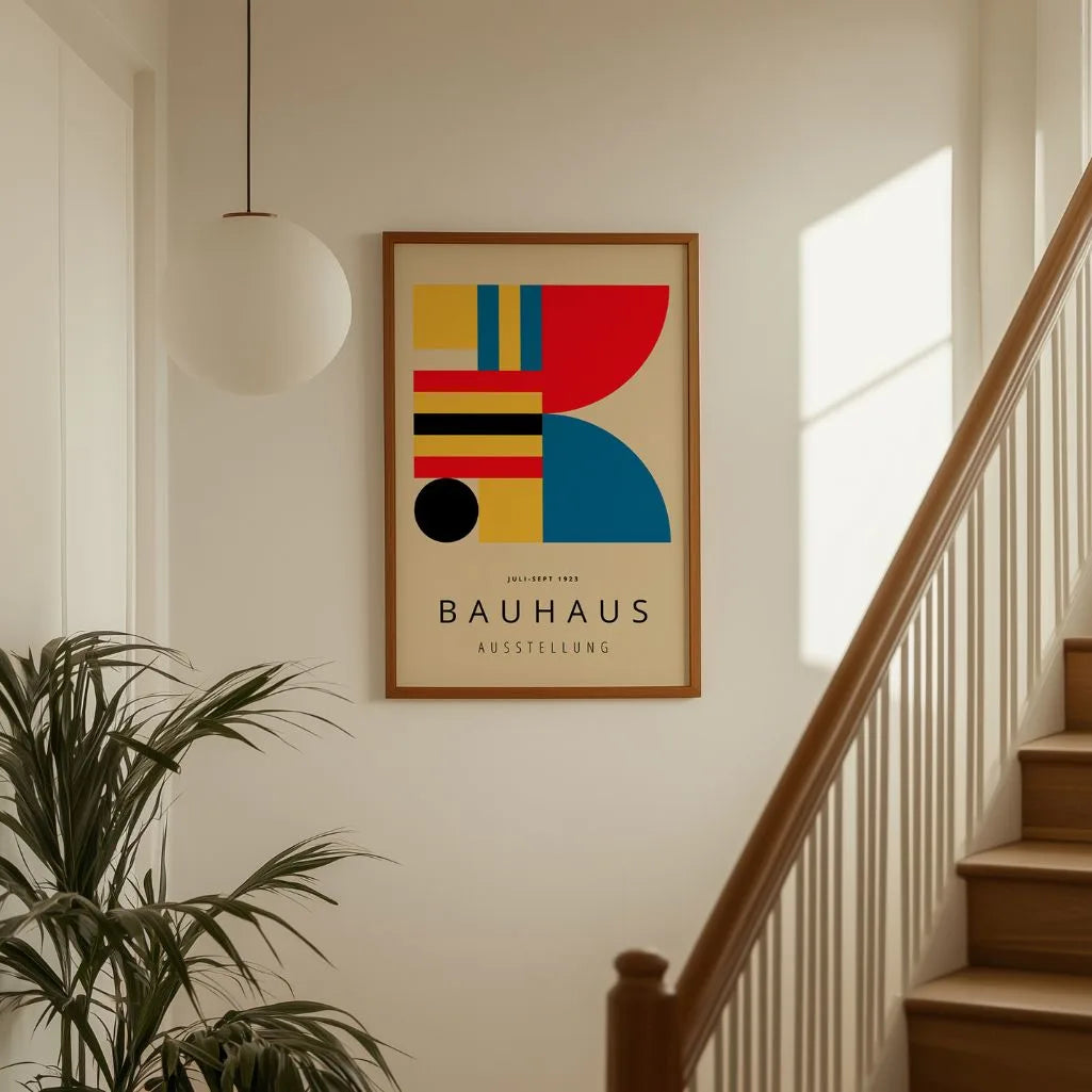 Bauhaus Rojo Intenso Póster