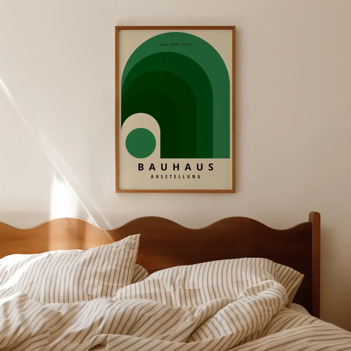 Póster Bauhaus Arcoíris Verde