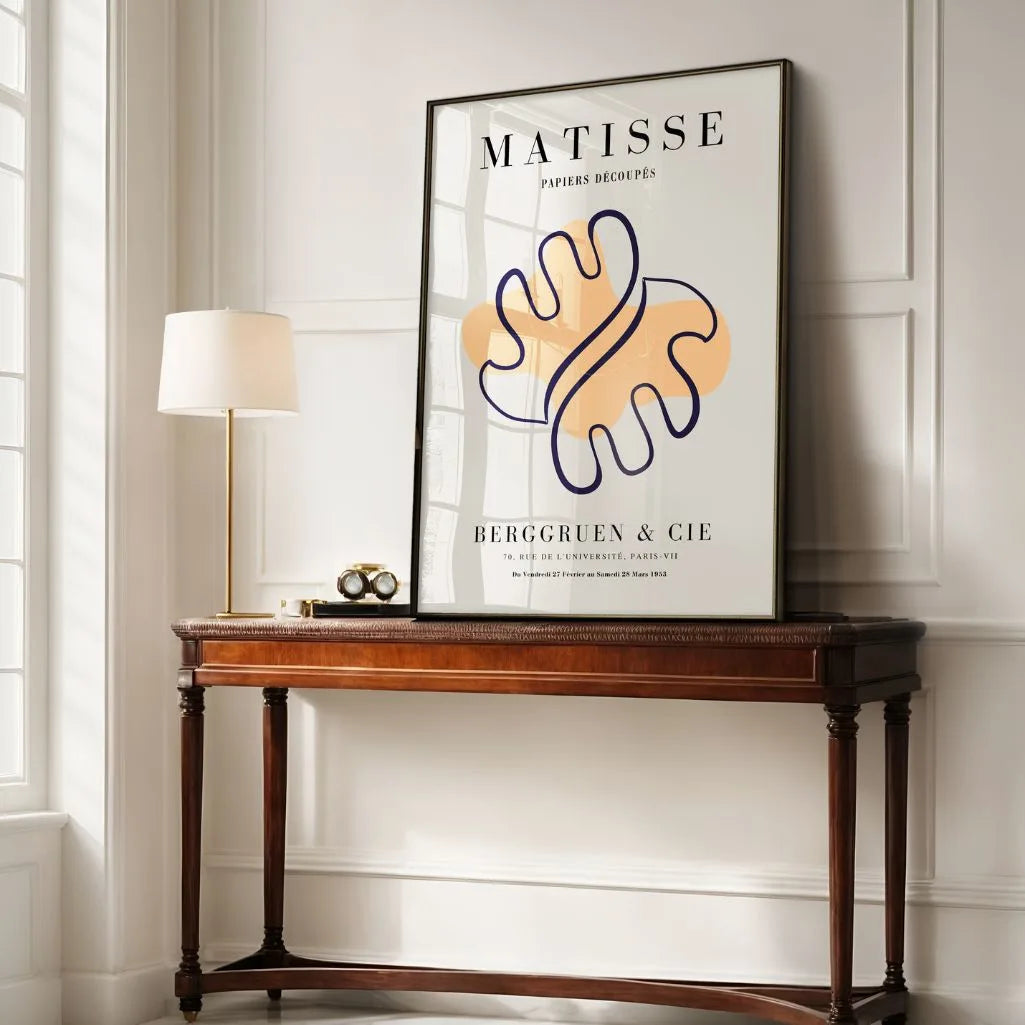Póster Matisse Forma Abstracta Naranja