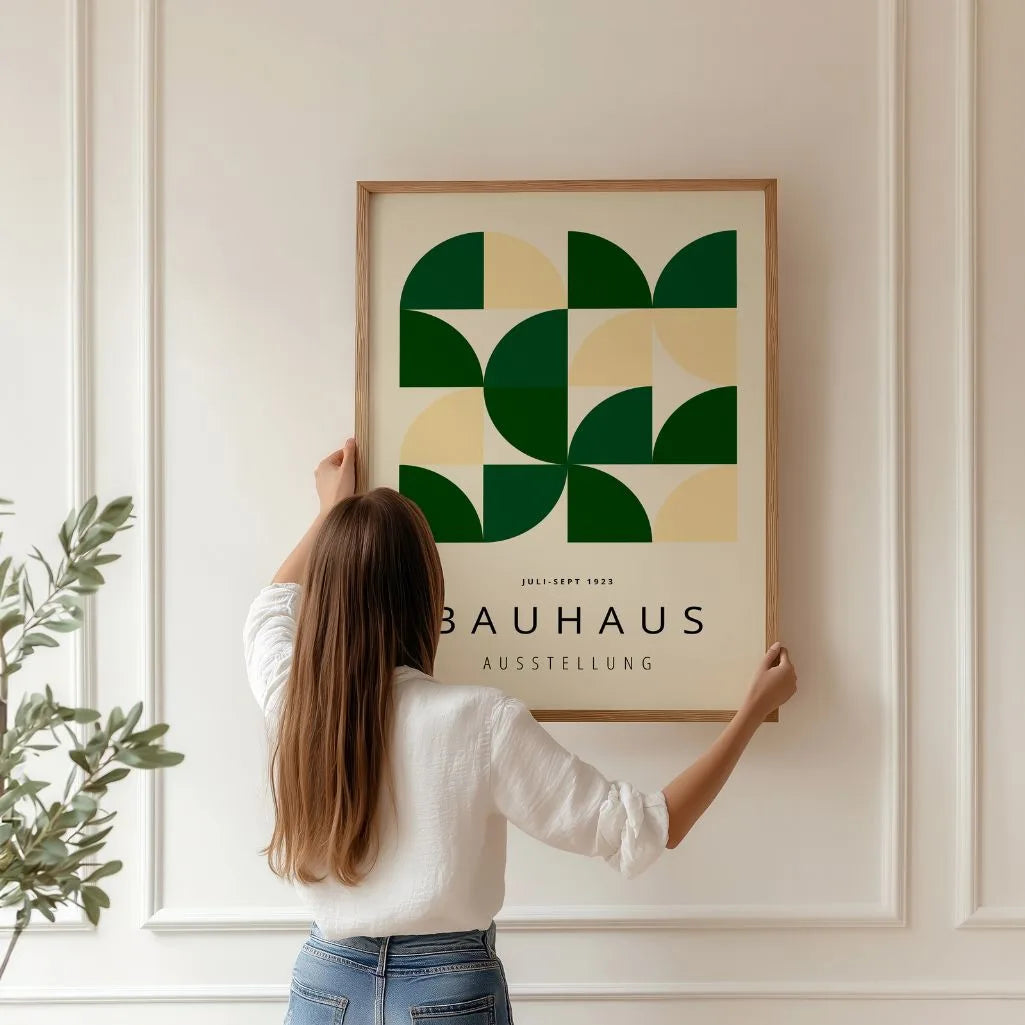 Bauhaus Verde Sereno Póster