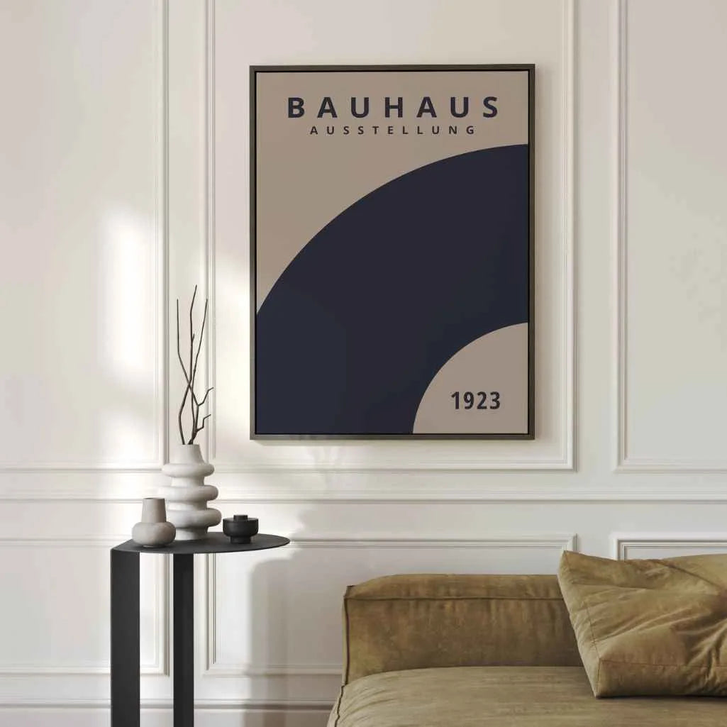 Póster Bauhaus Rotación Azul