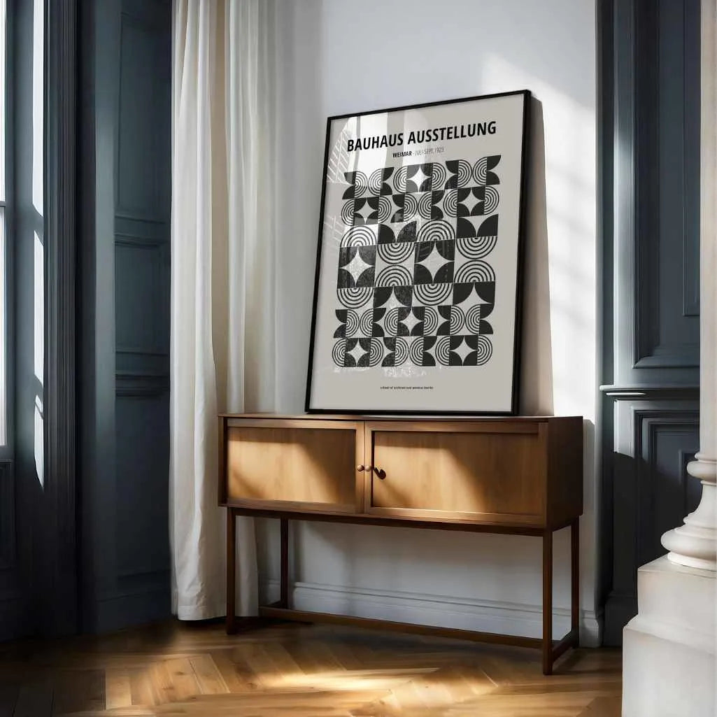 Póster Bauhaus Detalle Fino Geometría