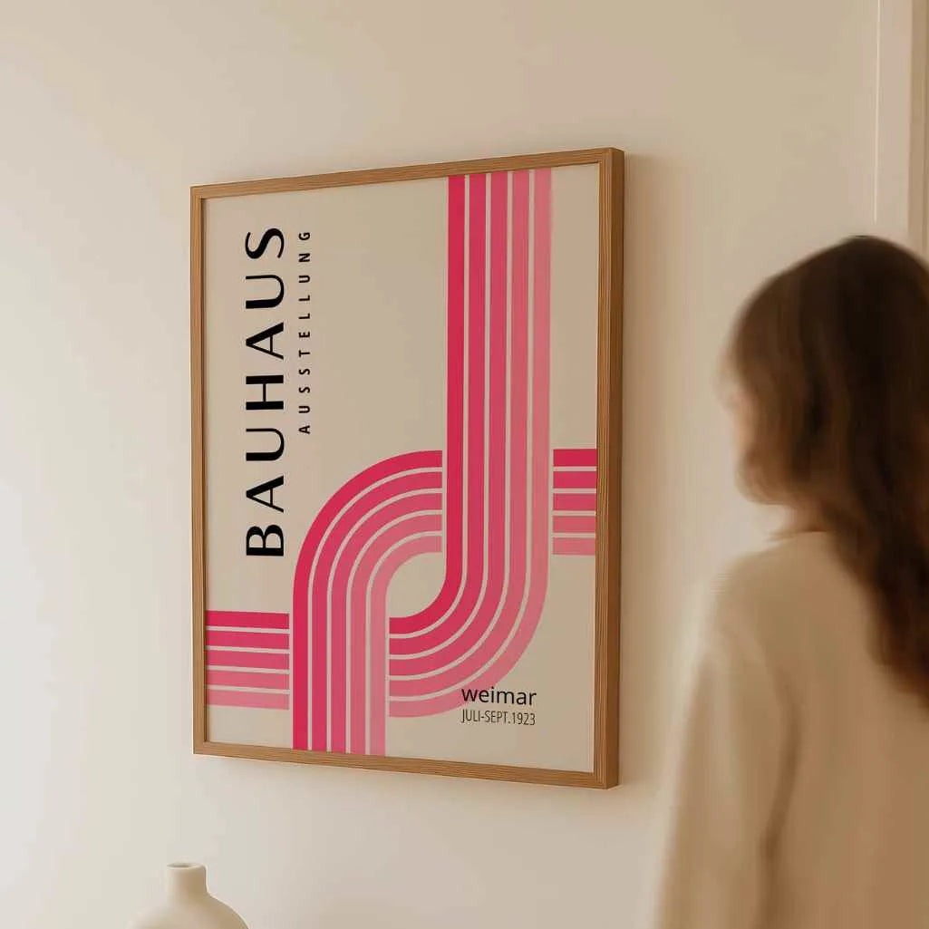 Bauhaus Líneas Intersectadas Póster
