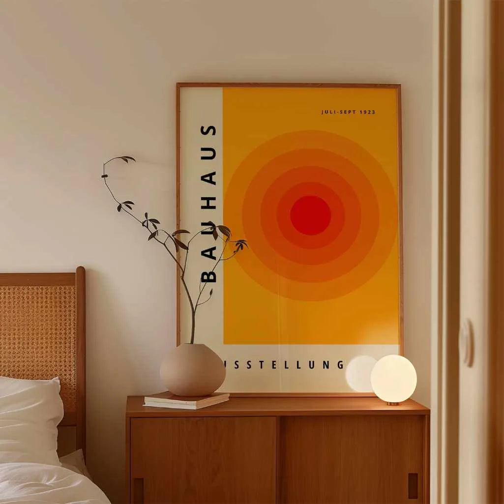Póster Bauhaus Círculo Naranja