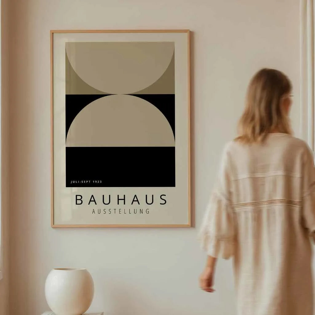 Bauhaus Beige Equilibrio Póster
