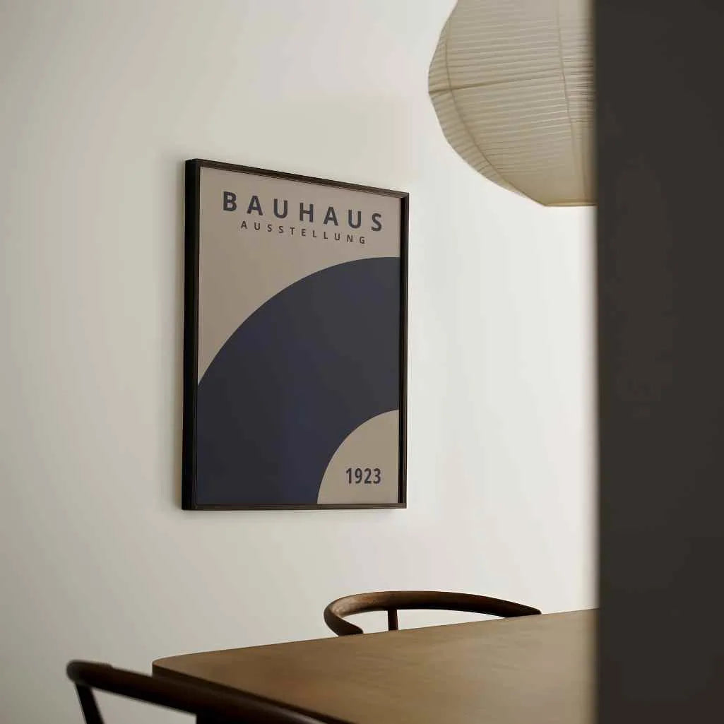 Póster Bauhaus Rotación Azul