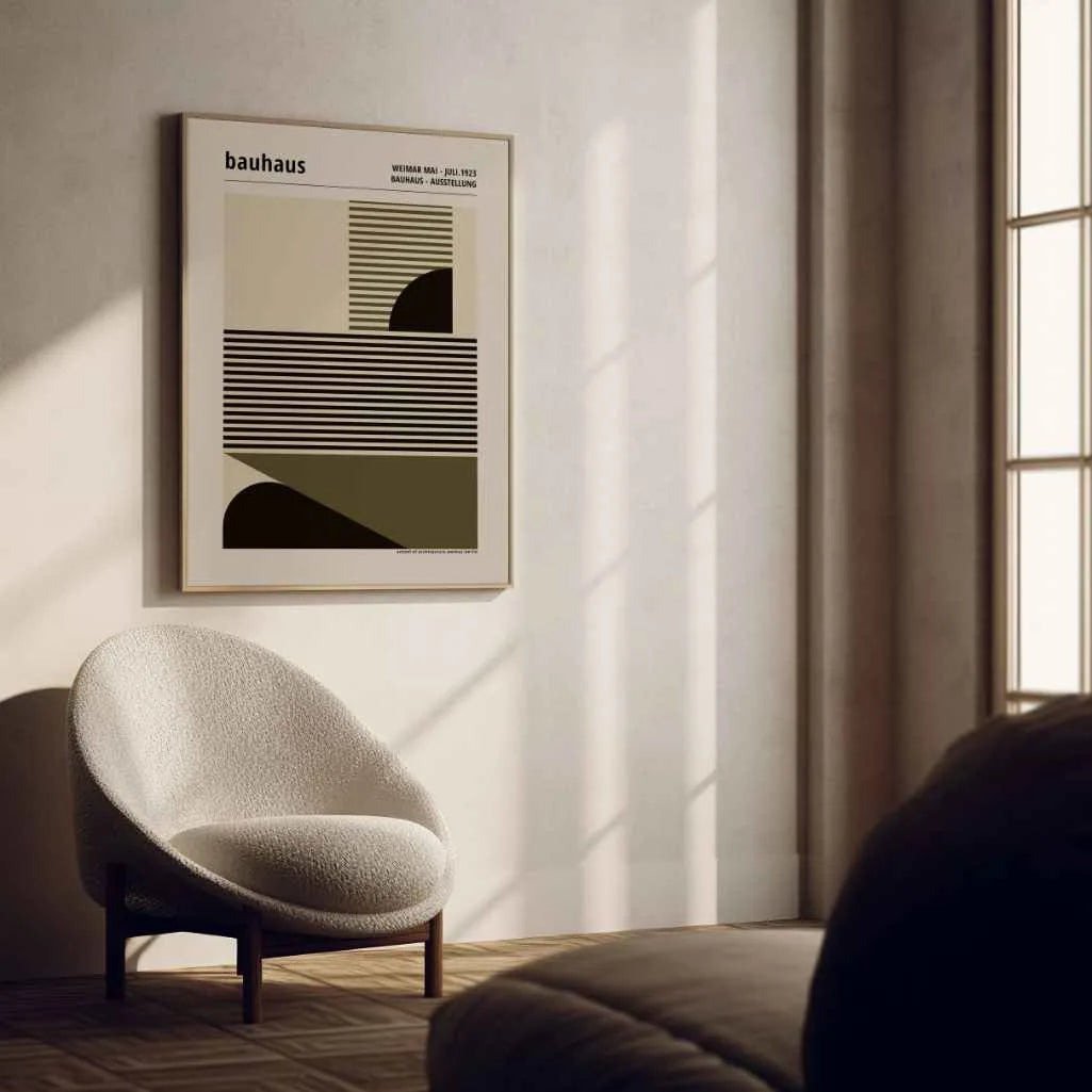 Bauhaus Líneas Y Formas Póster