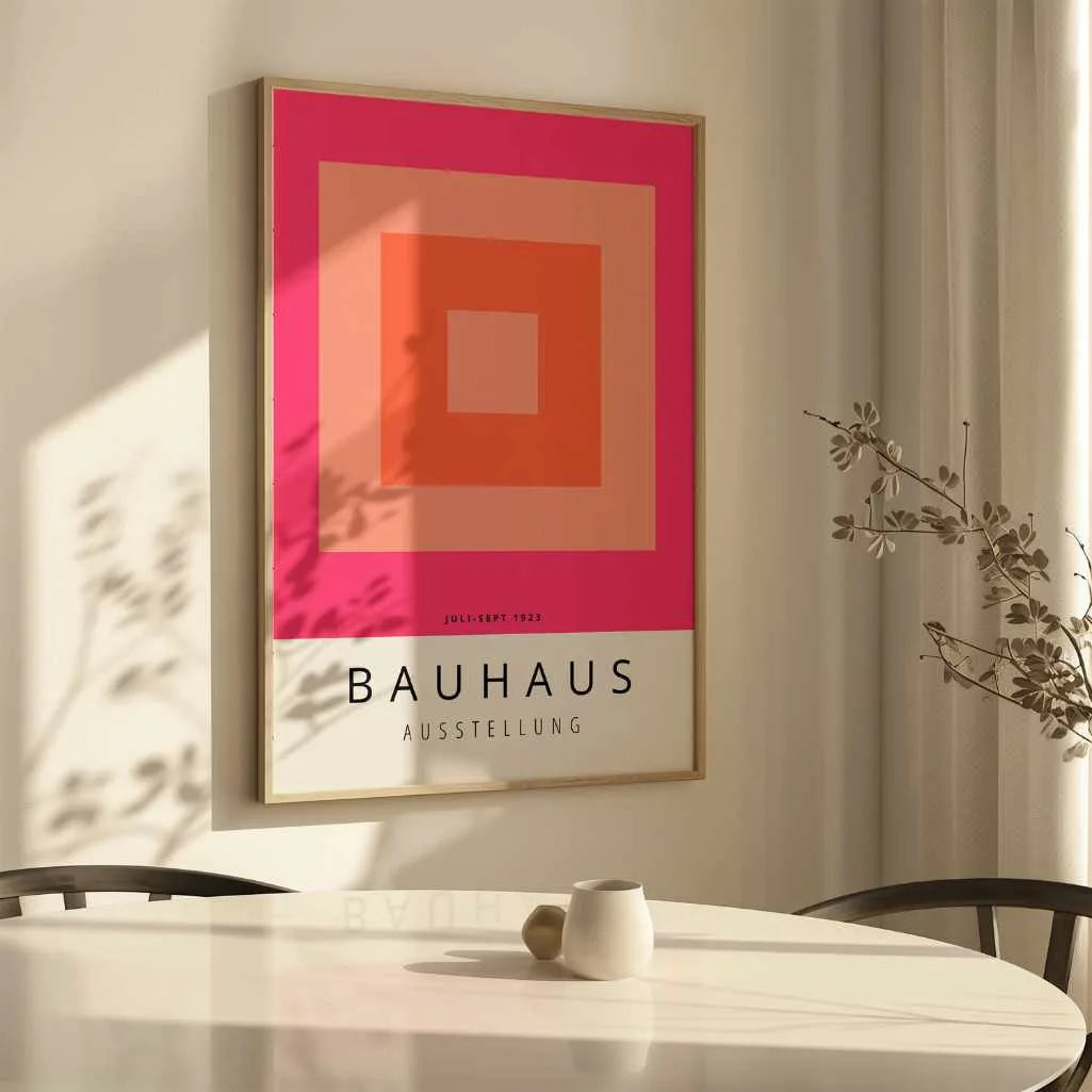 Bauhaus Naranja Póster