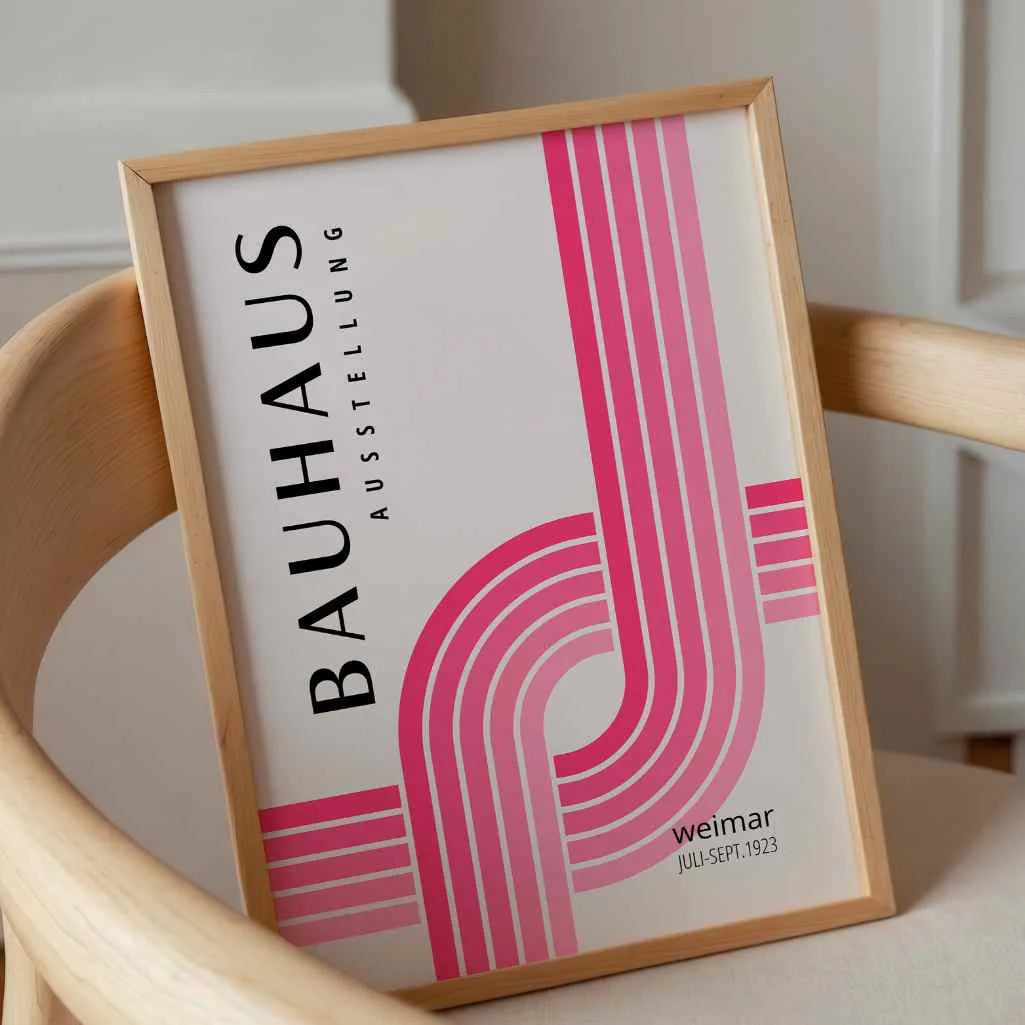Bauhaus Líneas Intersectadas Póster