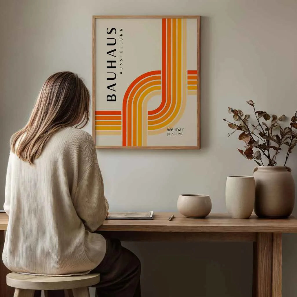 Bauhaus Línea Dinámica Póster